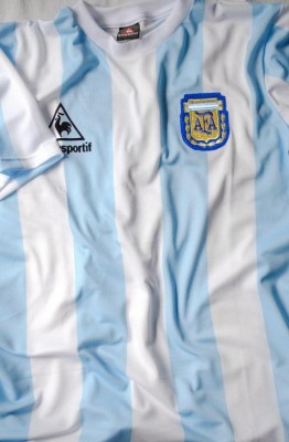 Camiseta Titular Argentina 1986 Campeón Diego Maradona 86