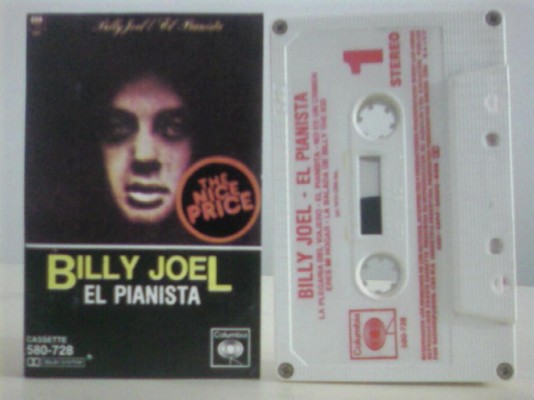 Cassette Billy Joel el pianista. Edición nacional. CBS