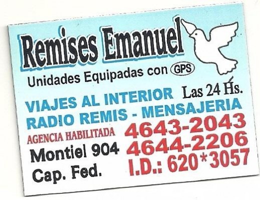 Remises Emanuel Agencia Habilitada 24 Hs