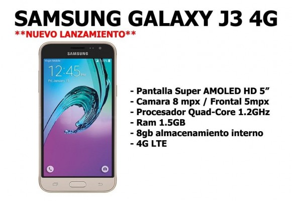 Celulares Libre Samsung Galaxy J3 2016 WHITE oferta Electrolibertad